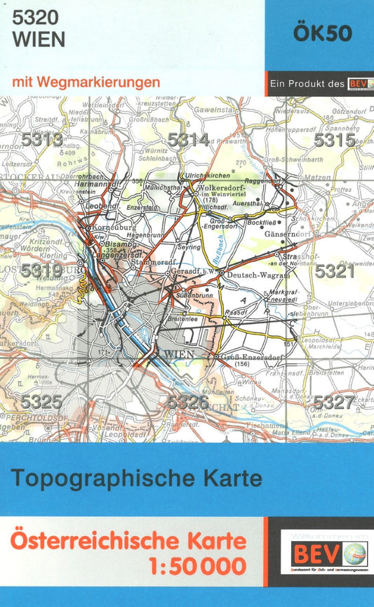 Austria 1:50,000 topo #059 Wien