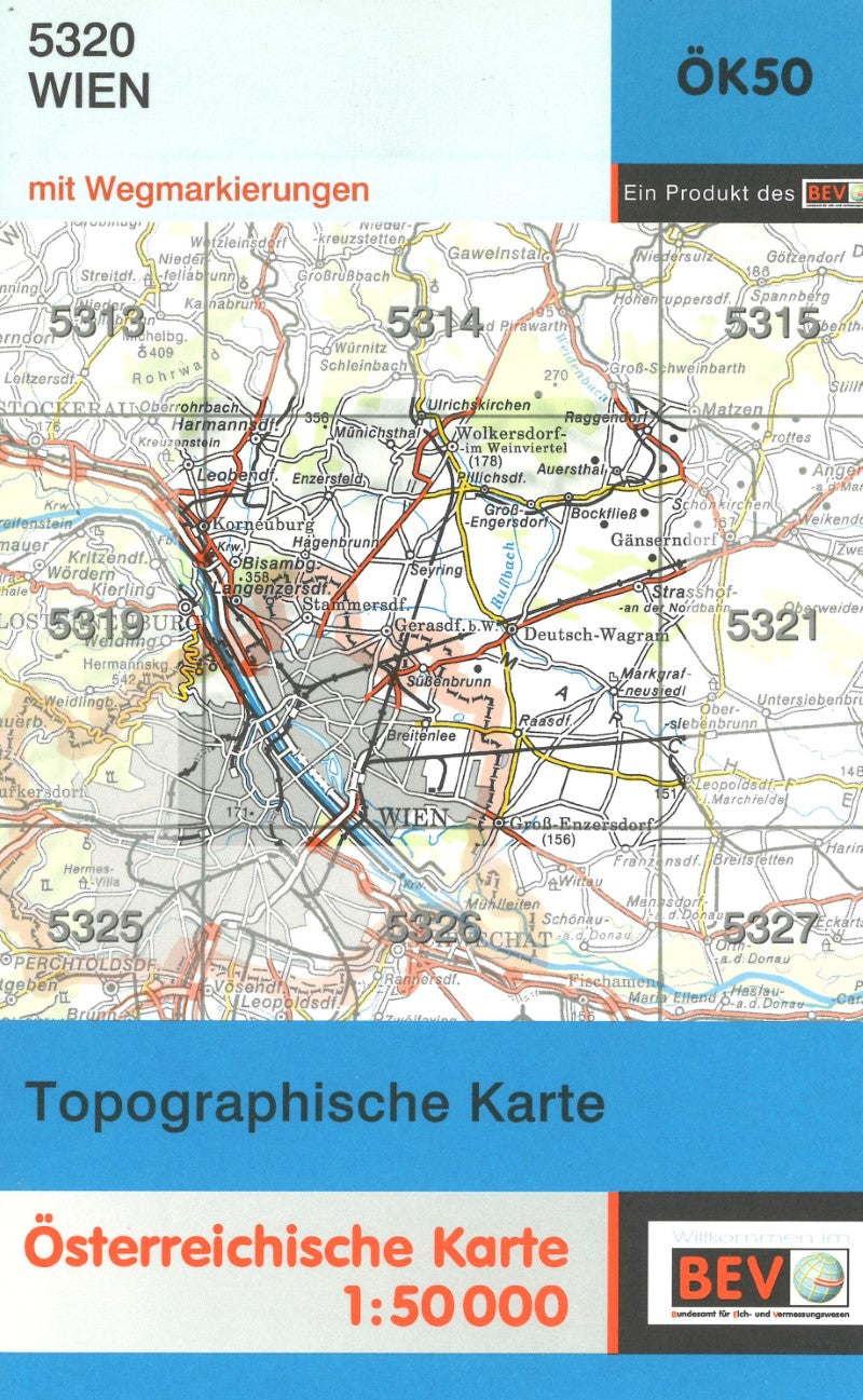 Austria 1:50,000 topo #059 Wien