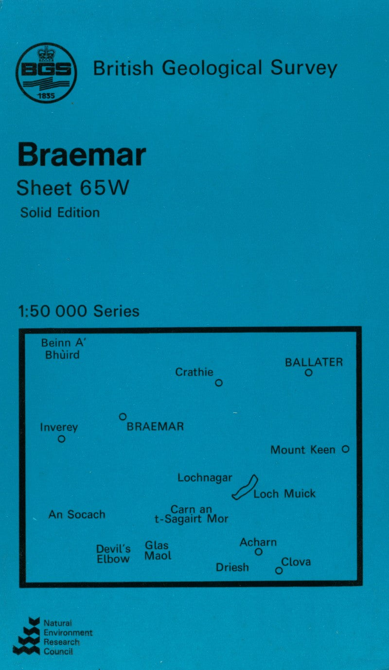 Braemar Sheet 65W Geologic Map