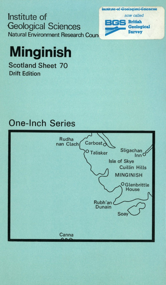Minginish Sheet 70 Geological Map