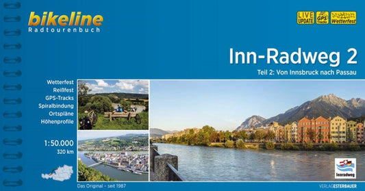 Inn Bike Trail: Vol. 2, Innsbruck to Passau (Inn Radweg 2)