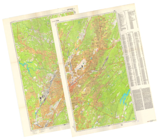 Birmingham, AL (USA) 2-Sheet Set - Soviet Military City Plans