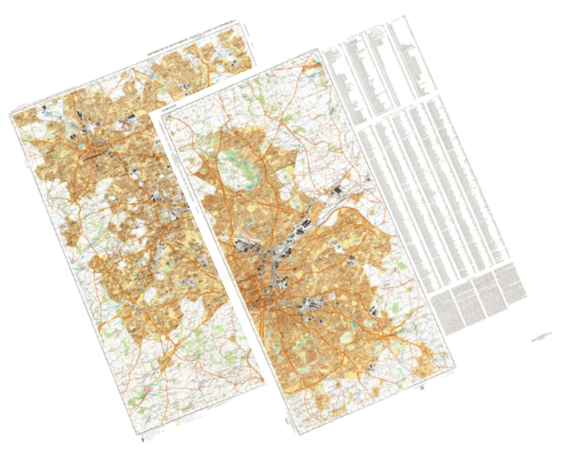 Birmingham (UK) 2-Sheet Set - Soviet Military City Plans