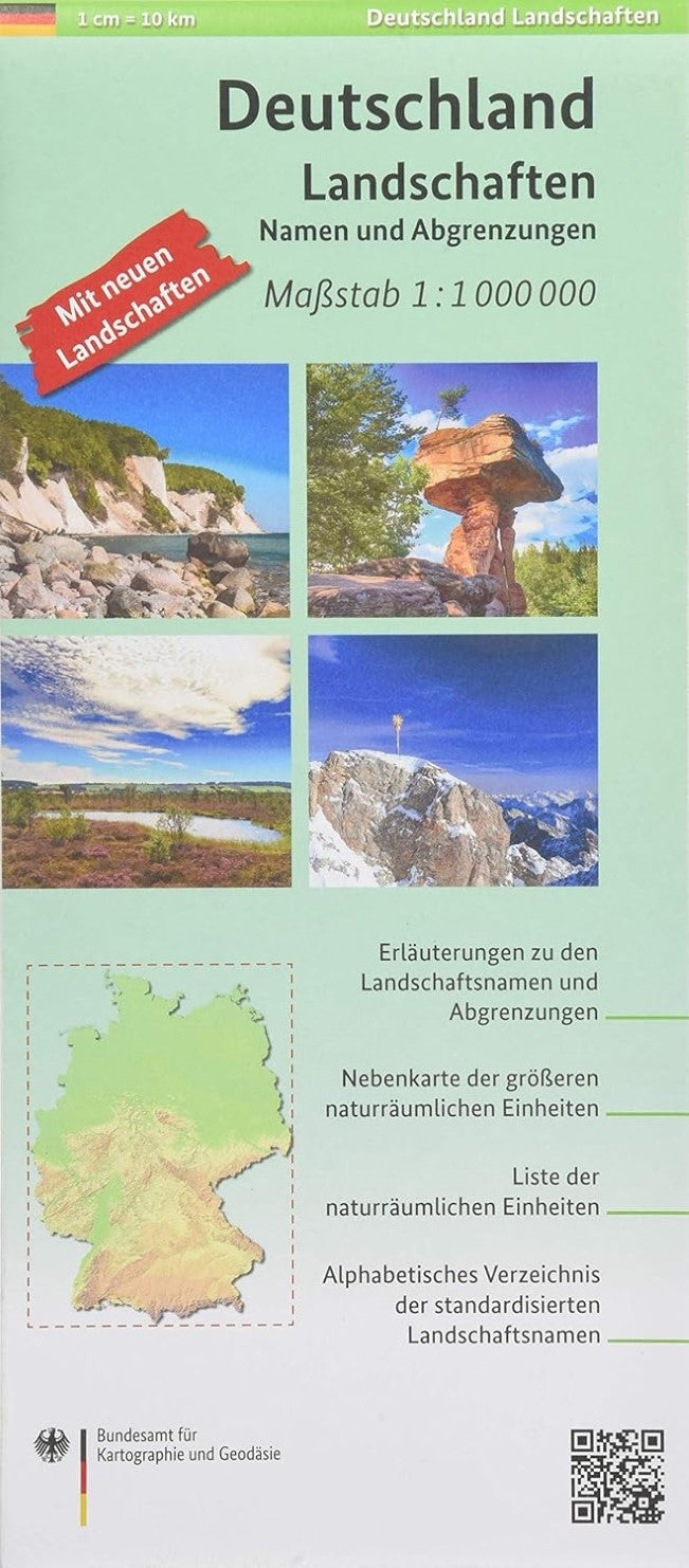 Deutschland Landschaften 1: 1,000,000