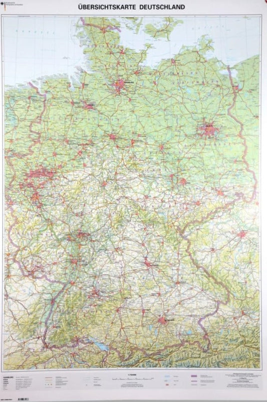 Übersichtskarte Deutschland 1:750 000