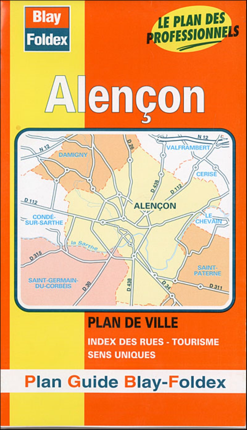 Alençon city map.