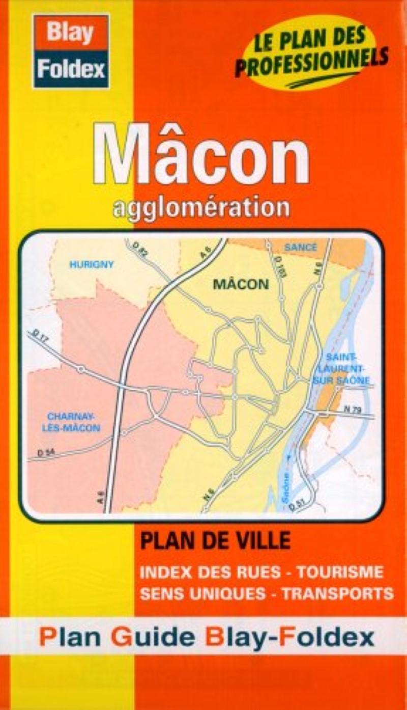 Macon city map. 1:10,000.