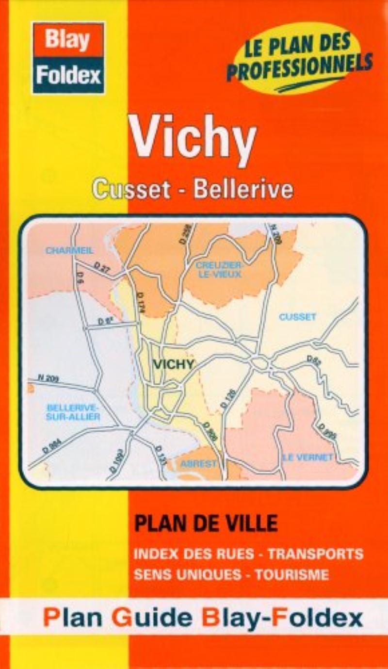 Vichy city map.