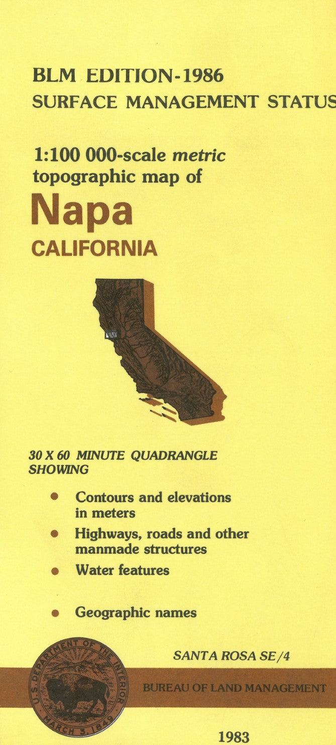 Napa, California Surface Management Map