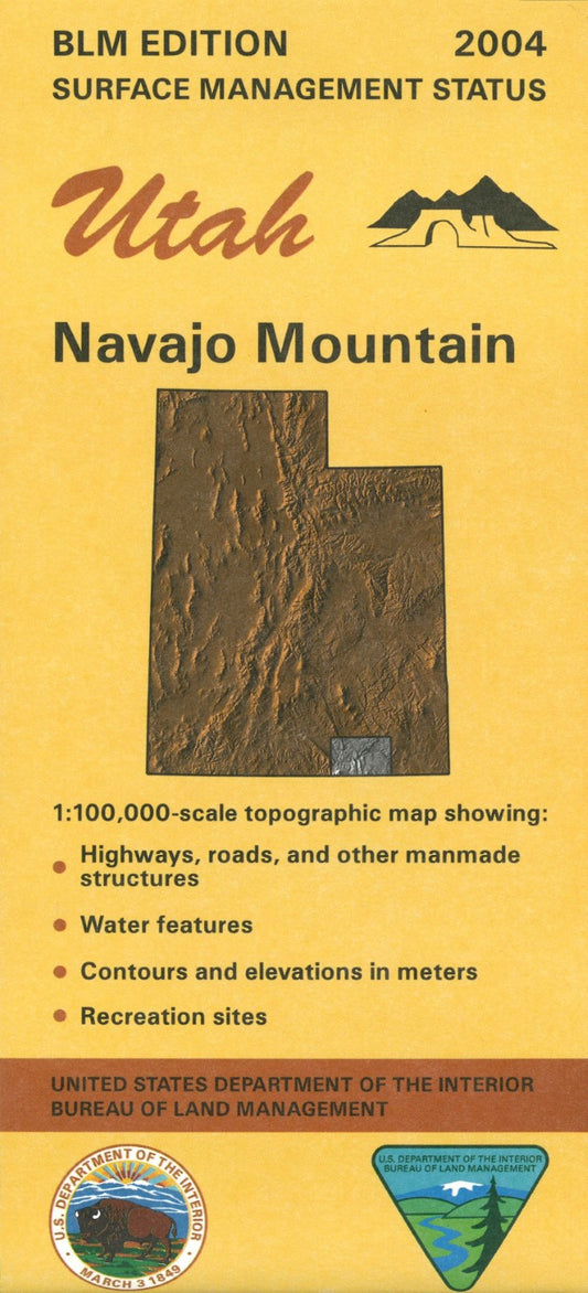 Navajo Mountain, Utah Surface Management Map