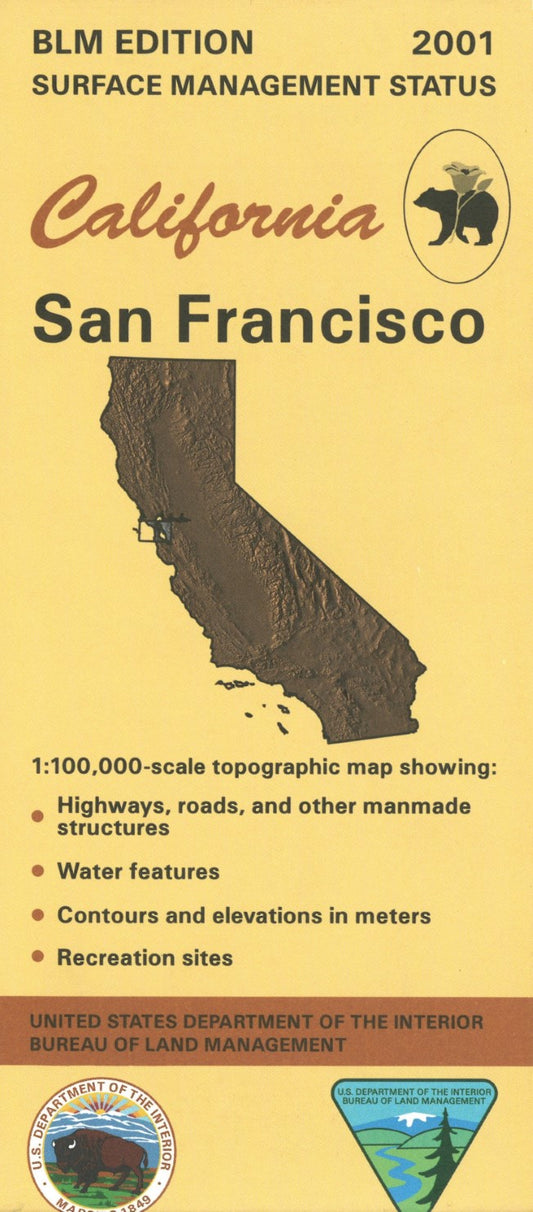 San Francisco, California Surface Management Map