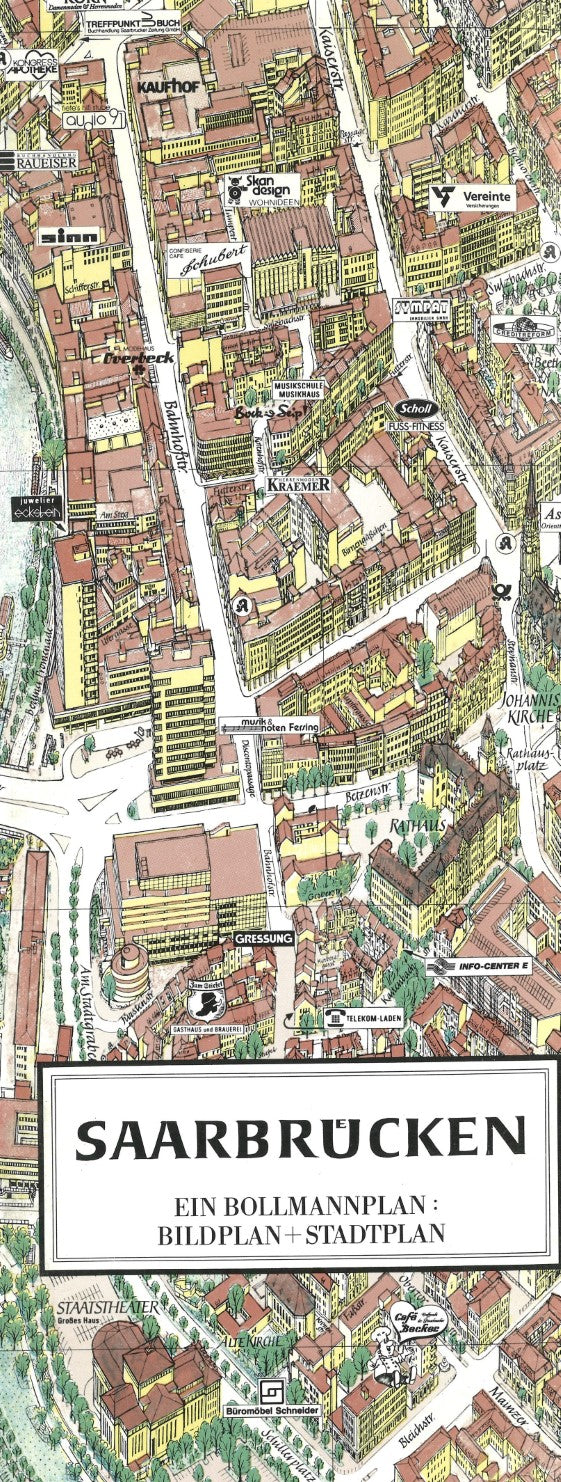 Saarbrucken : ein Bollmannplan : bildplan + stadtplan
