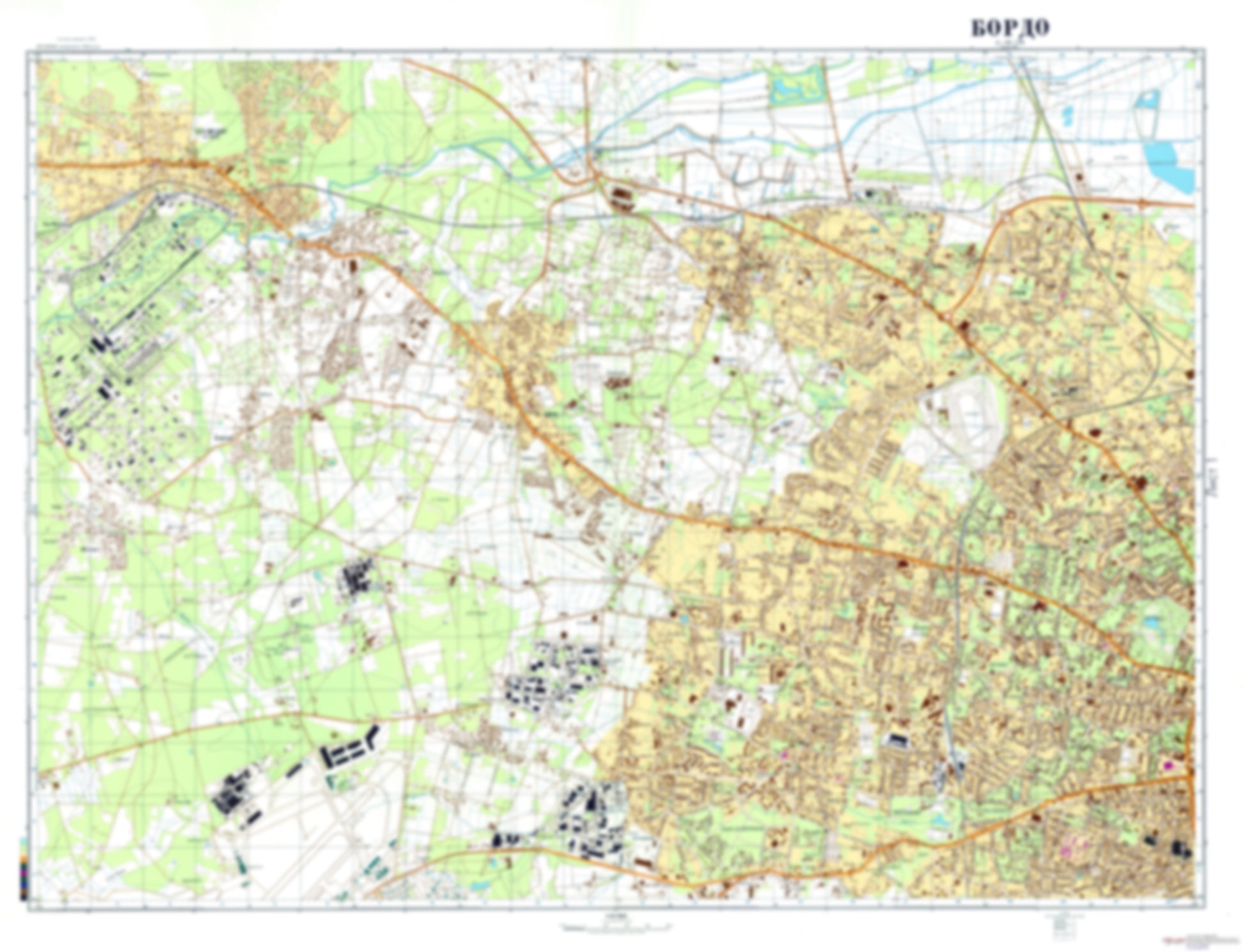 Bordeaux 1 (France) - Soviet Military City Plans