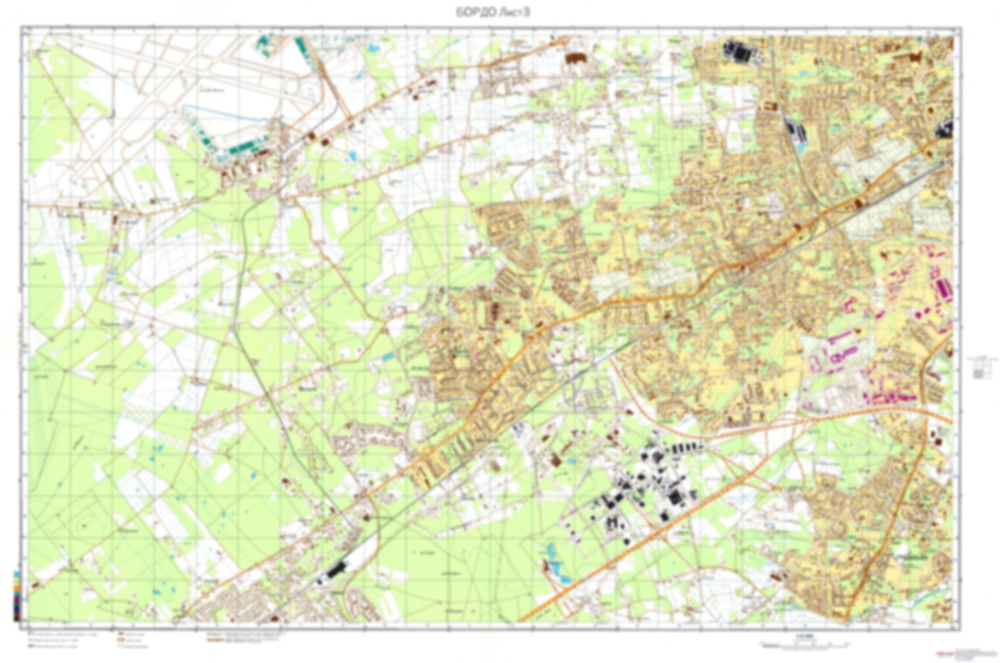 Bordeaux 3 (France) - Soviet Military City Plans