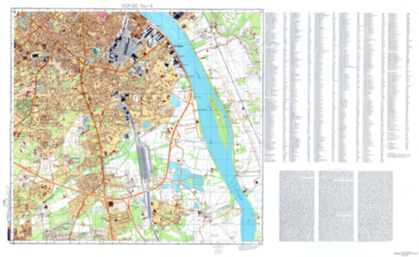 Bordeaux 4 (France) - Soviet Military City Plans