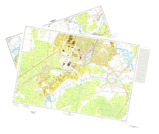 Borisov  (Belarus)  2-Sheet Set - Soviet Military City Plans