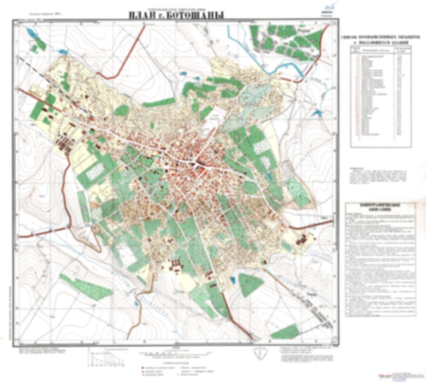 Botosani (Romania) - Soviet Military City Plans