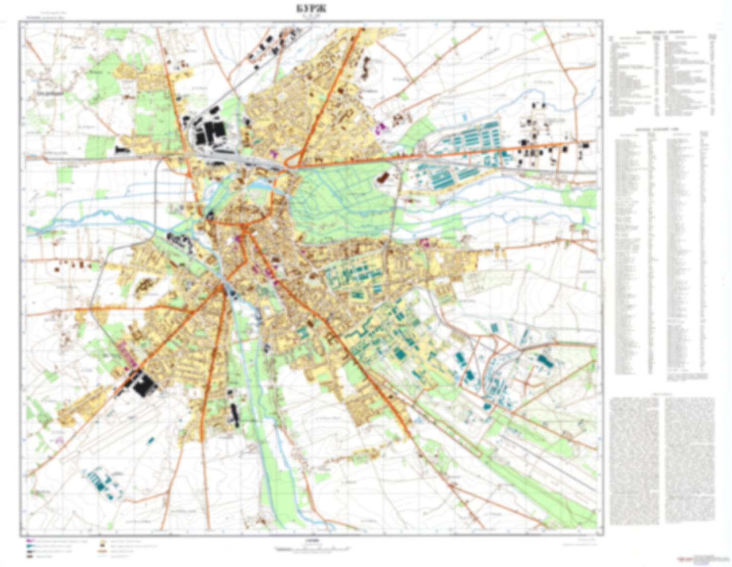Bourges (France) - Soviet Military City Plans