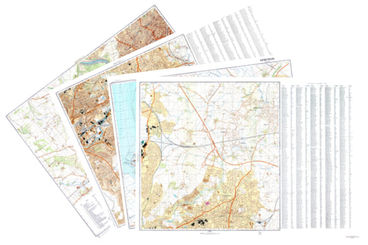 Bristol (UK) 4-Sheet Map Set - Soviet Military City Plans