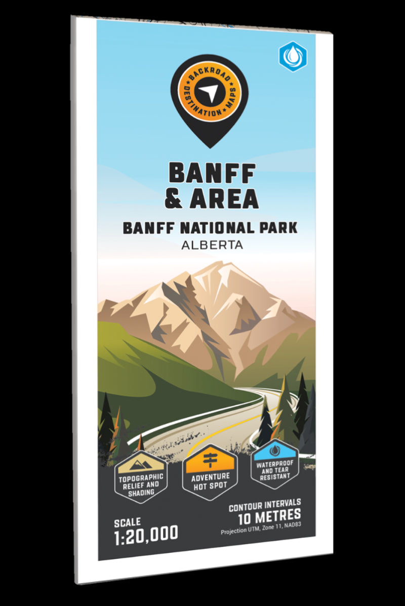 Banff & Area – Banff National Park Adventure Topographic Map