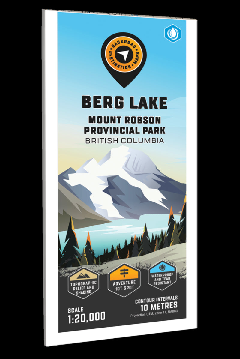 Berg Lake – Mount Robson Provincial Park Adventure Topographic Map