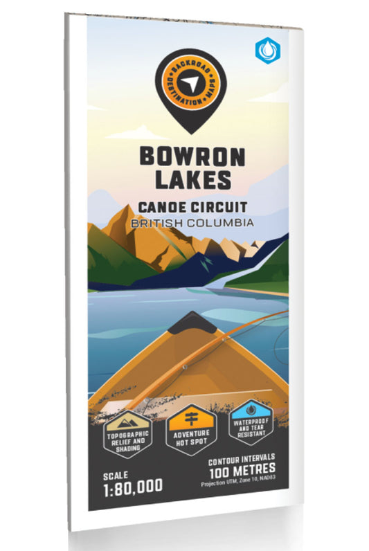 Bowron Lakes Canoe Circuit Adventure Topographic Map