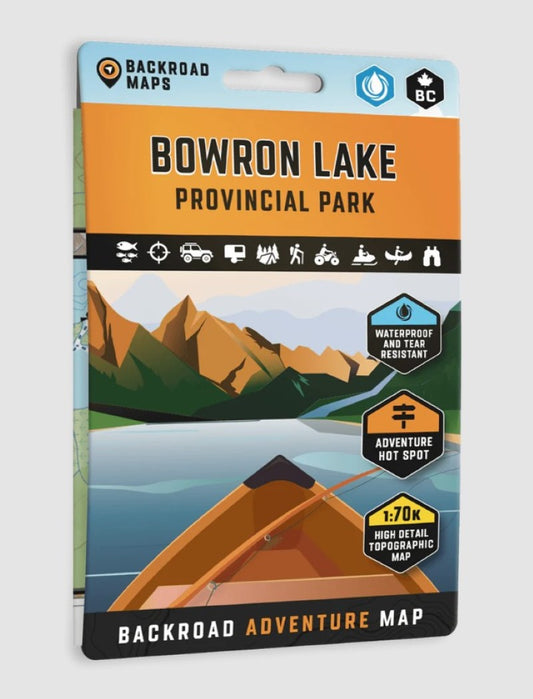 Bowron Lakes Canoe Circuit Adventure Topographic Map