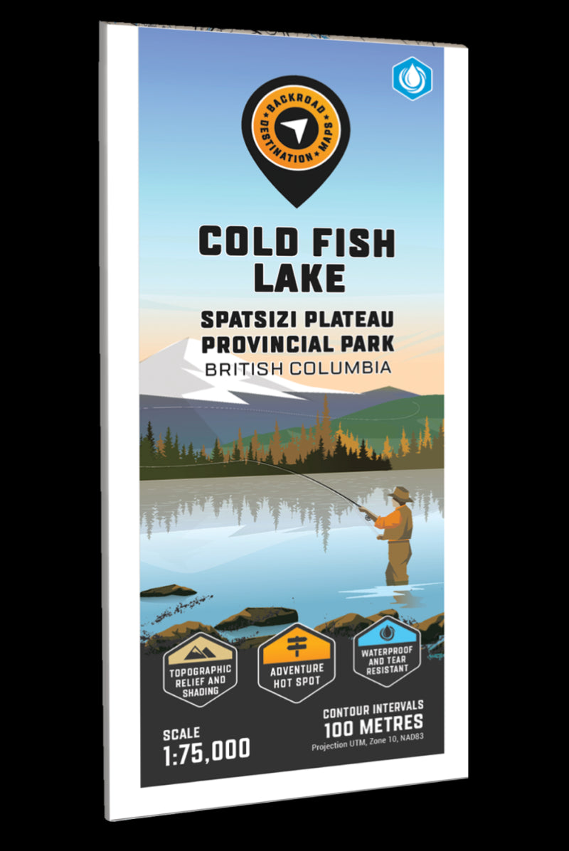 Cold Fish Lake - Spatsizi Plateau Provincial Park Adventure Topographic Map