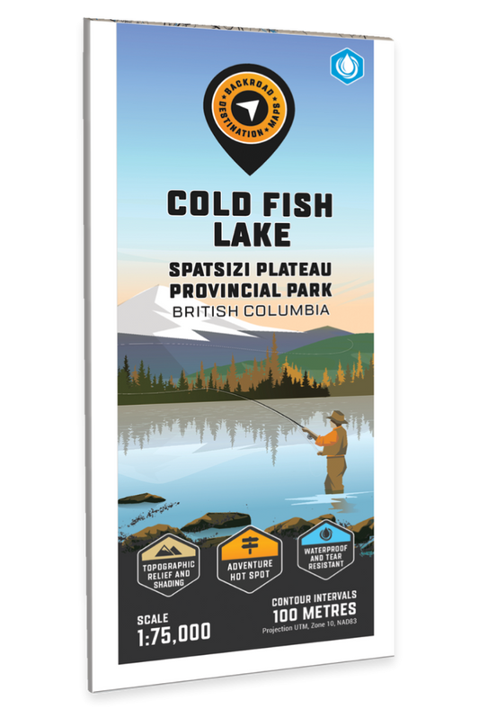 Cold Fish Lake - Spatsizi Plateau Provincial Park Adventure Topographic Map