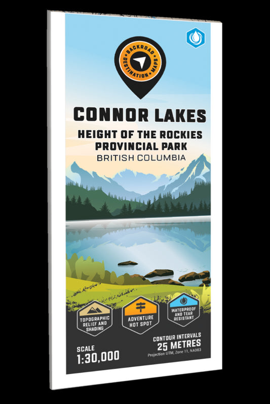 Connor Lakes - Height of the Rockies P. Park Adventure Topographic Map