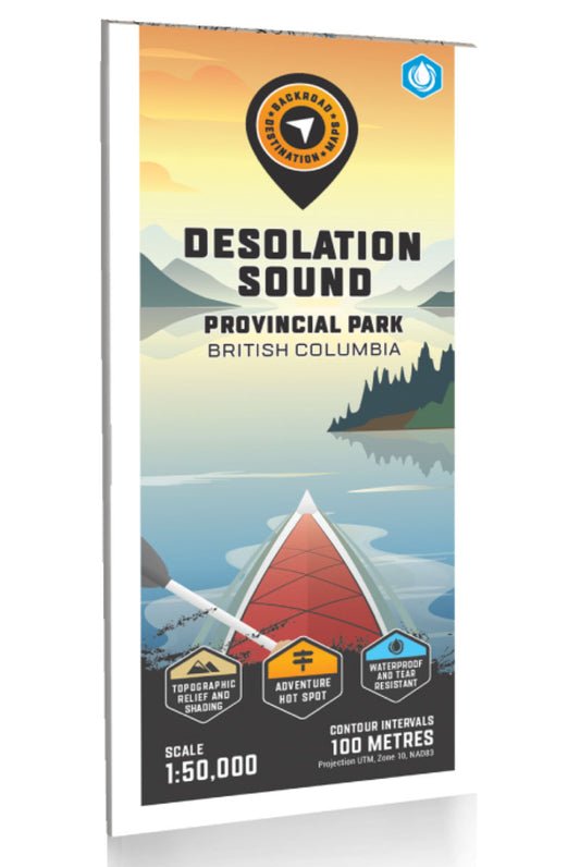 Desolation Sound Provincial Park Adventure Topographic Map