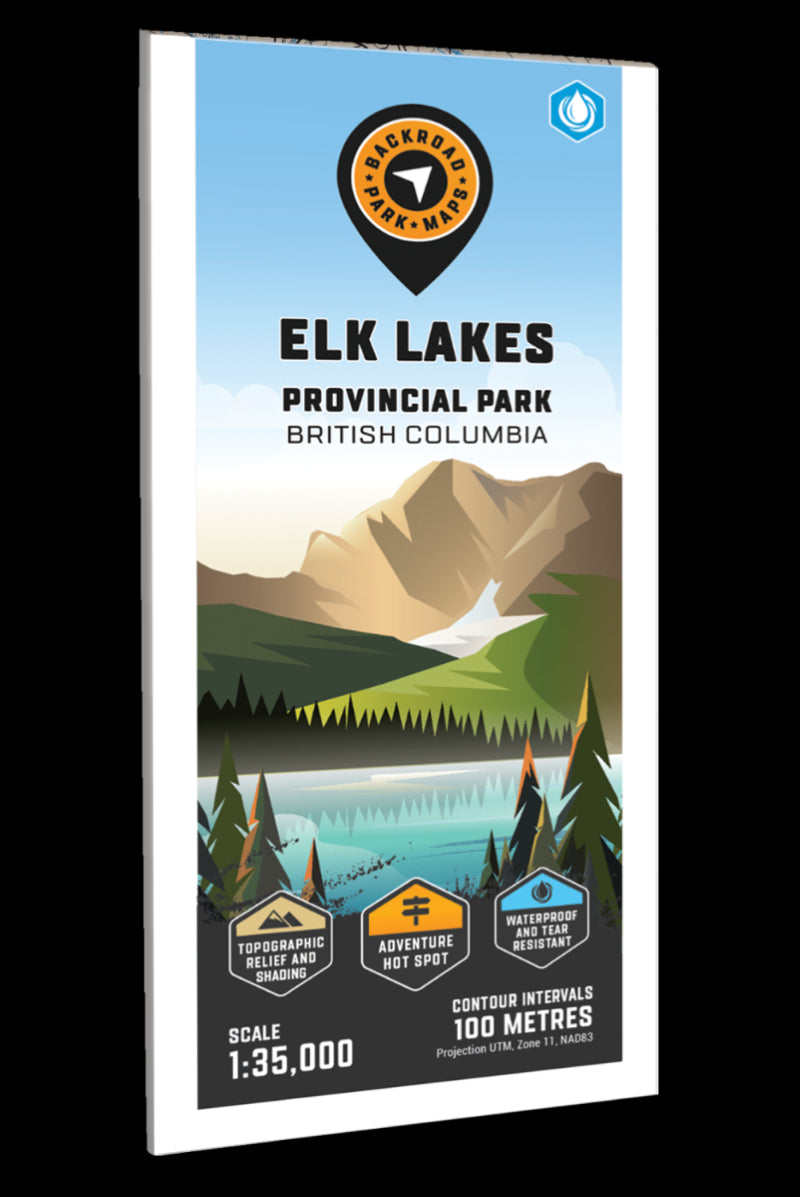 Elk Lakes Provincial Park Adventure Topographic Map