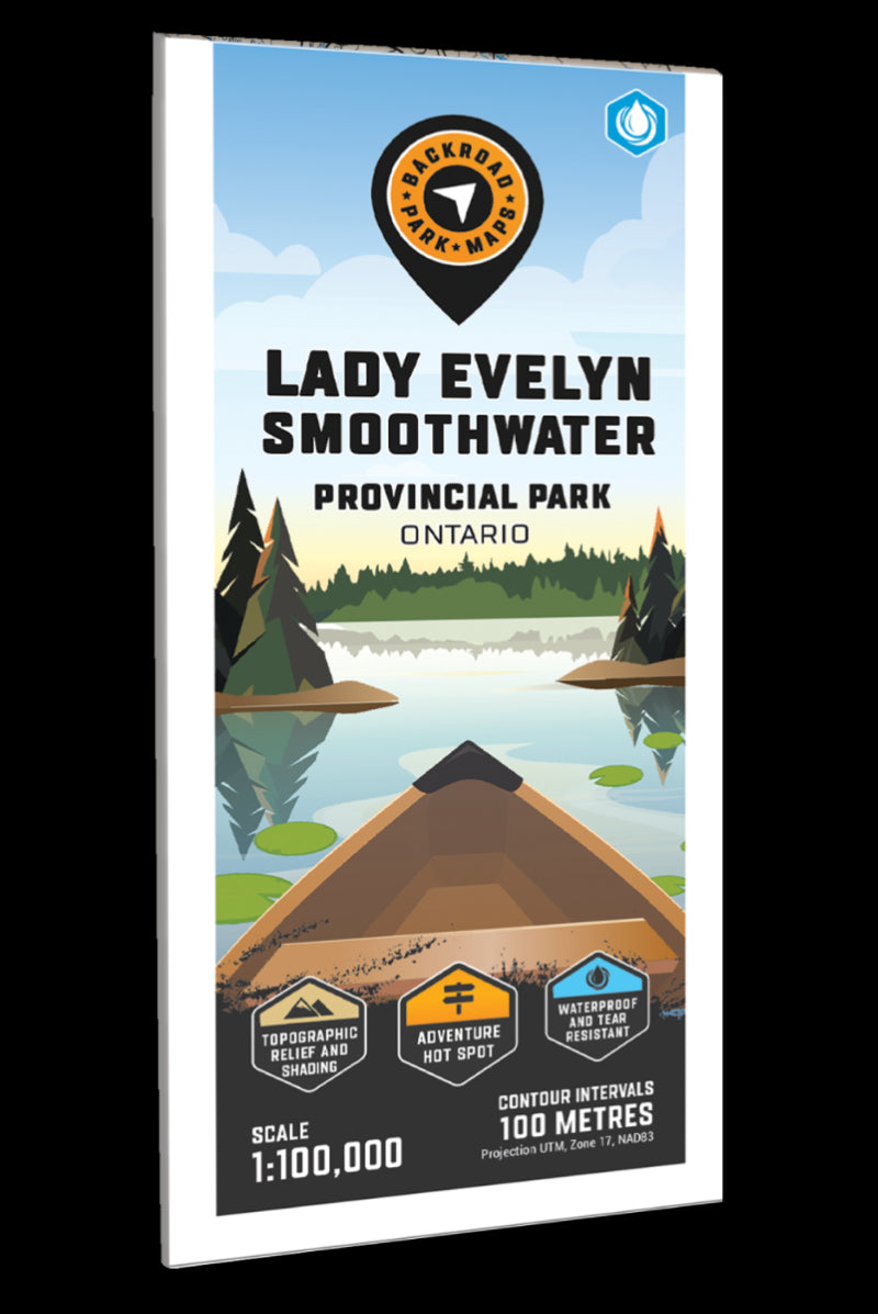 Lady Evelyn Smoothwater Provincial Park Adventure Topographic Map