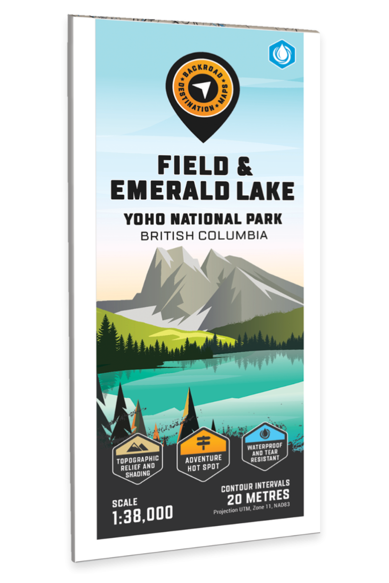 Field - Emerald Lake - Yoho National Park Adventure Topographic Map