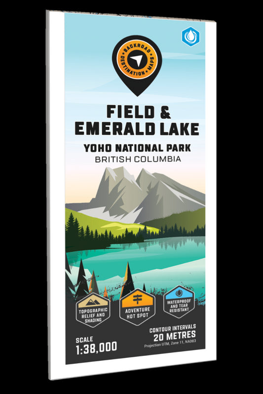 Field - Emerald Lake - Yoho National Park Adventure Topographic Map