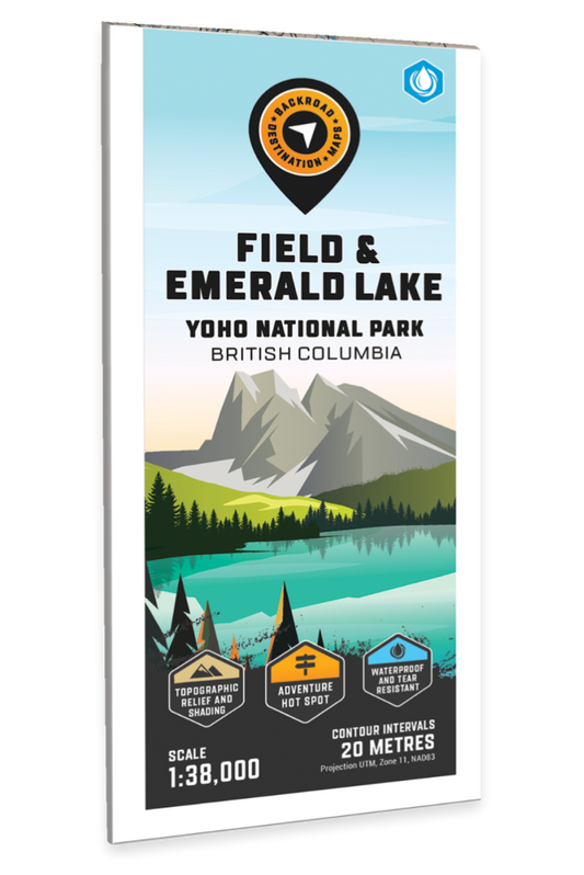 Field - Emerald Lake - Yoho National Park Adventure Topographic Map