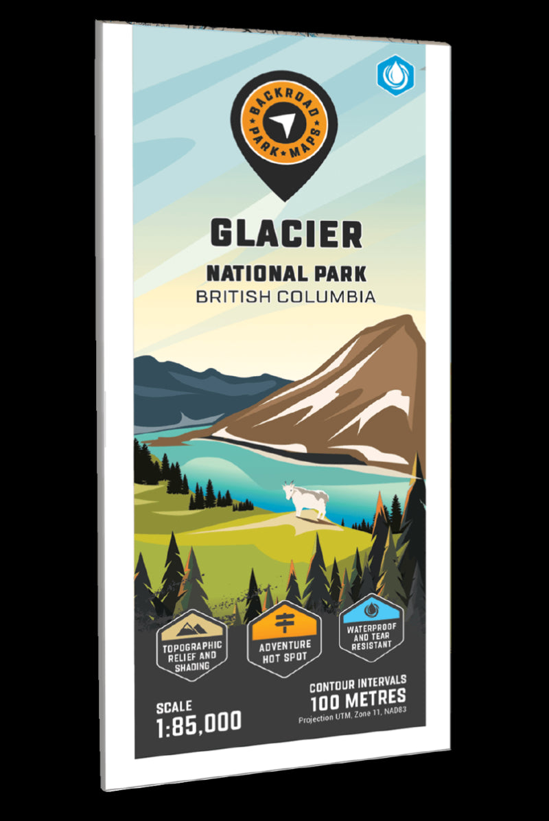 Glacier National Park Adventure Topographic Map