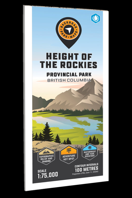 Height of the Rockies Provincial Park Adventure Topographic Map