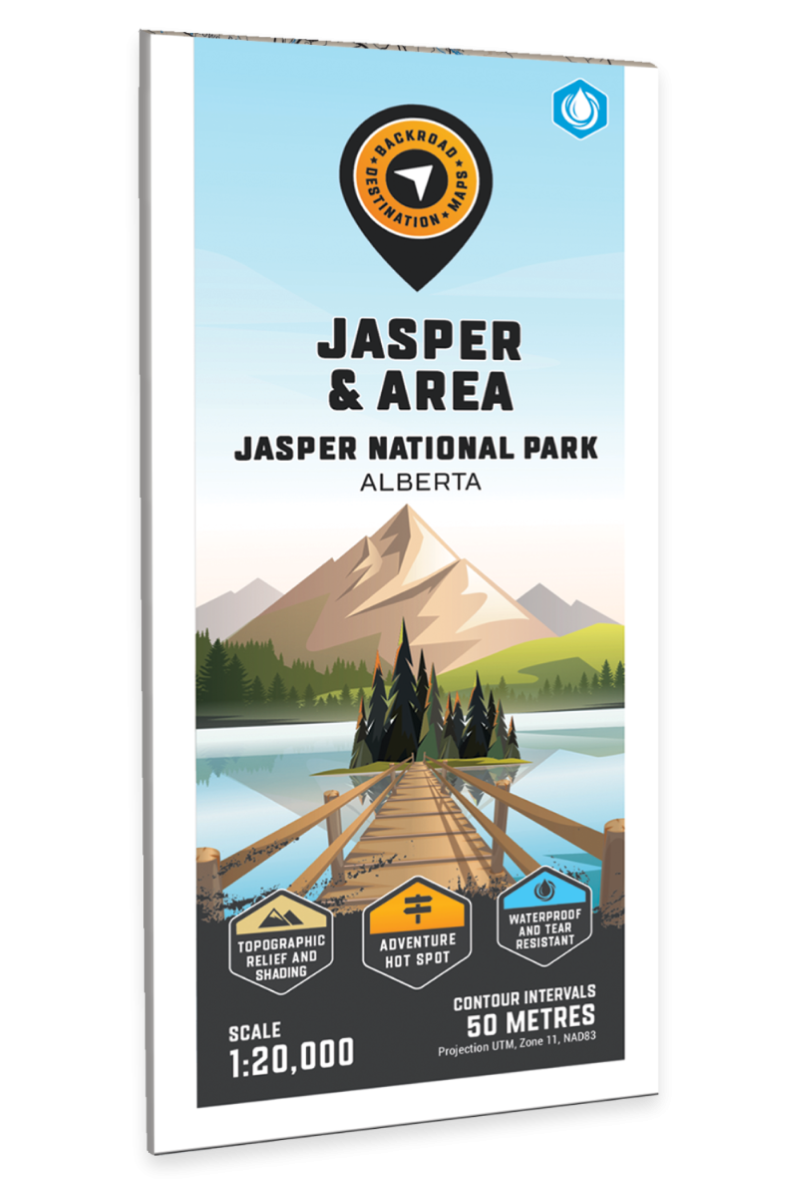 Jasper & Area – Jasper National Park Adventure Topographic Map