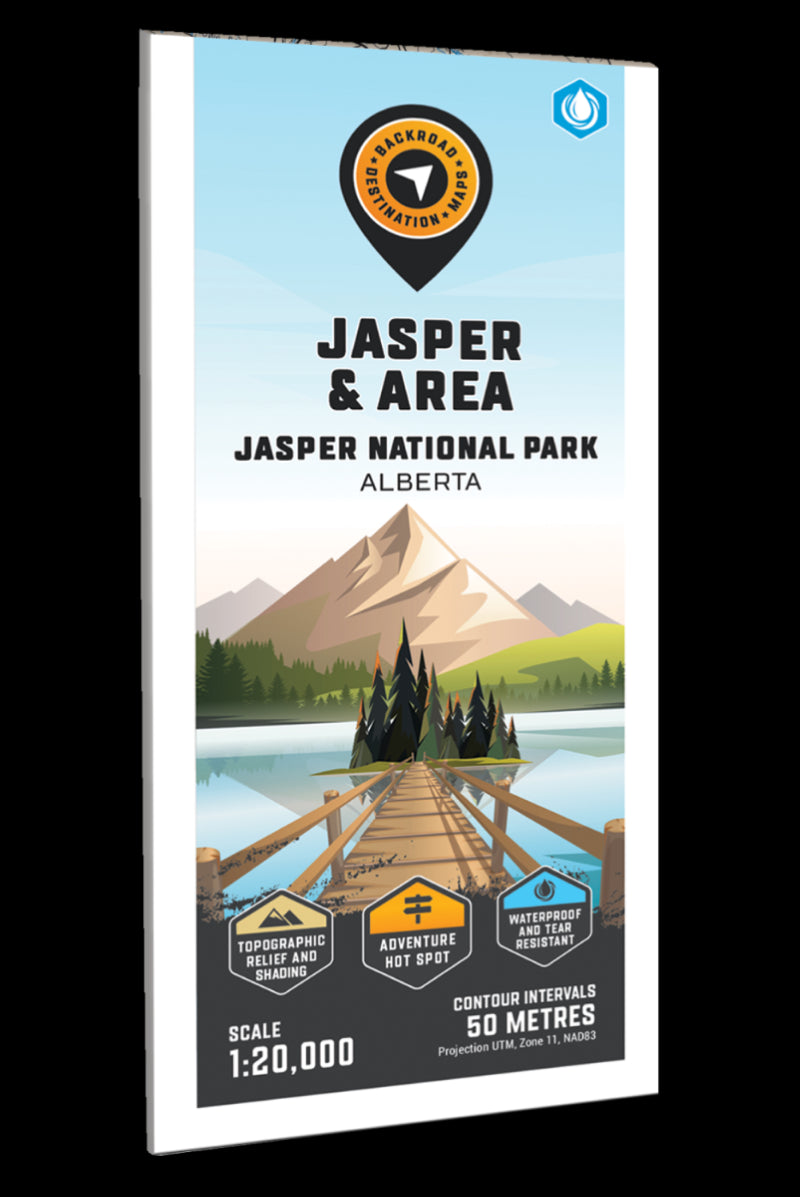 Jasper & Area – Jasper National Park Adventure Topographic Map