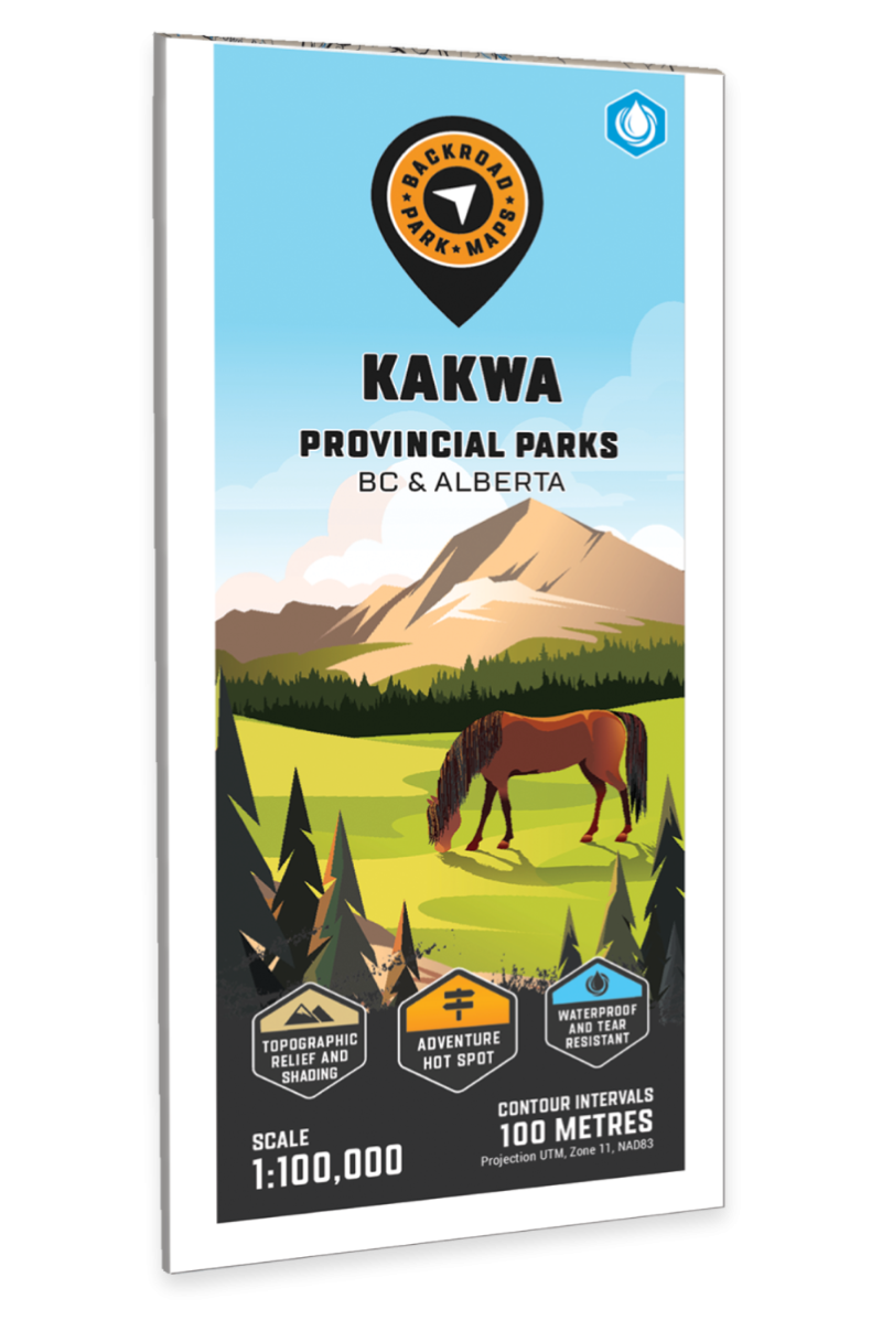 Kakwa Provincial Parks Adventure Topographic Map