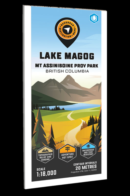 Lake Magog – Mount Assiniboine Prov Park Adventure Topographic Map