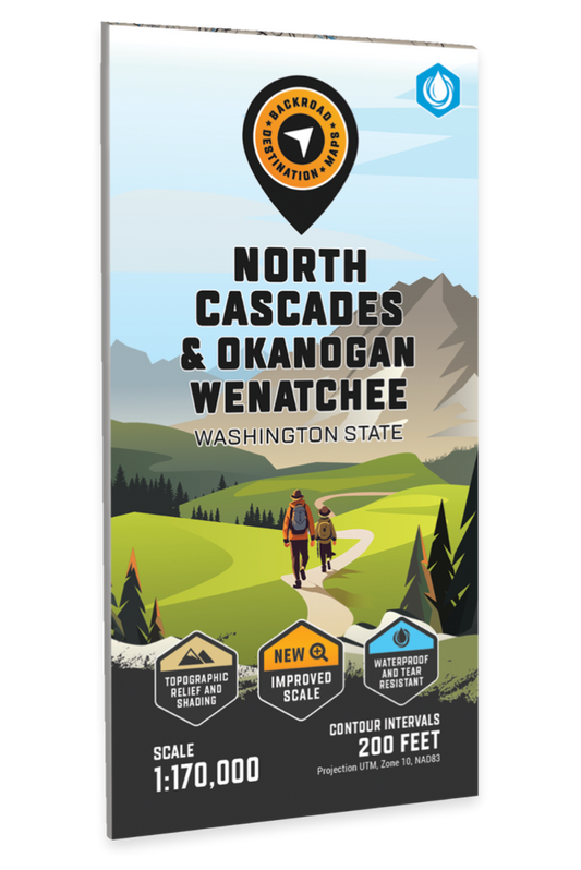 North Cascades - Okanogan Wenatchee Adventure Topographic Map
