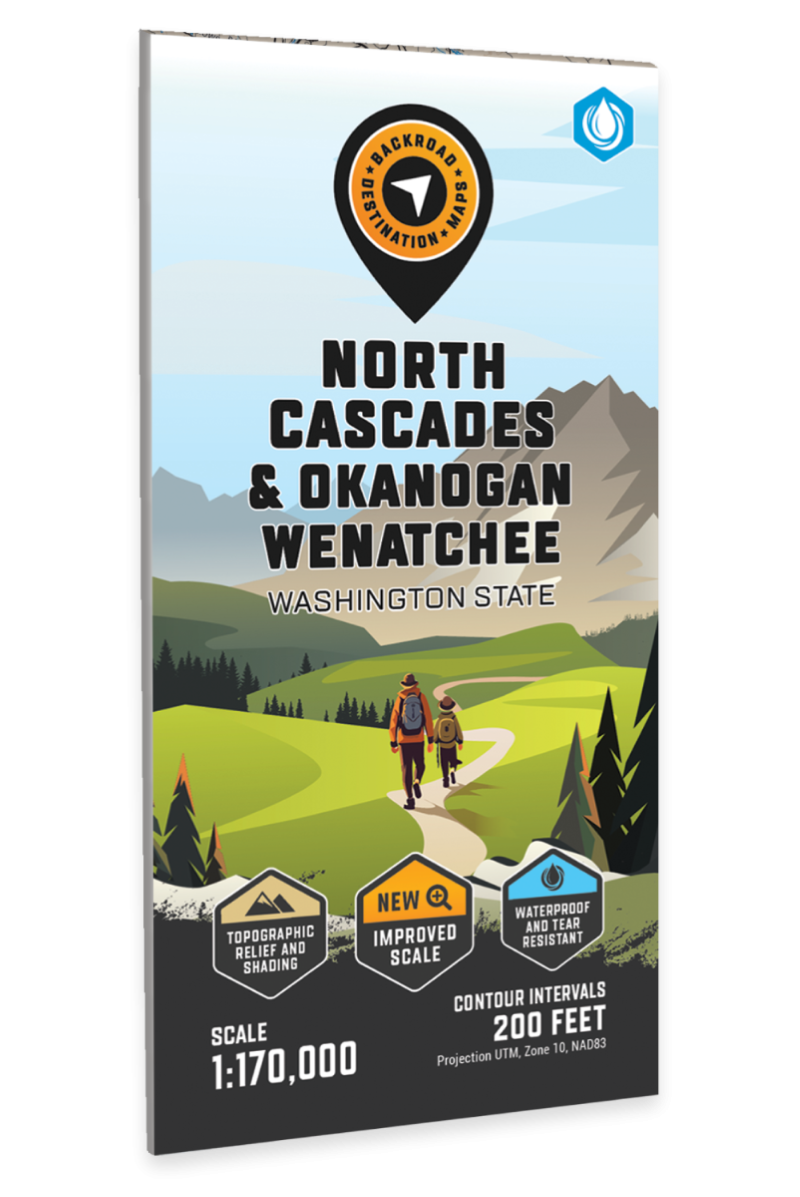 North Cascades - Okanogan Wenatchee Adventure Topographic Map