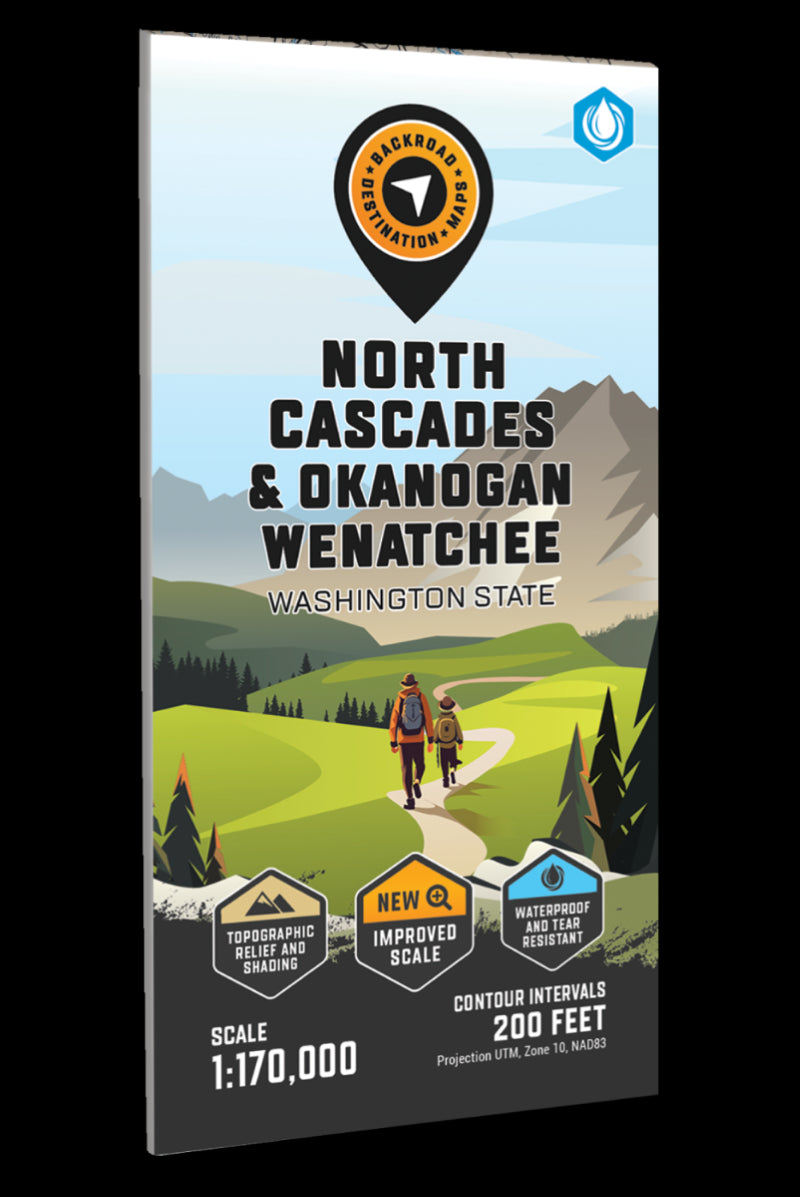 North Cascades - Okanogan Wenatchee Adventure Topographic Map