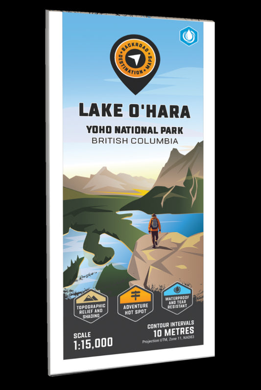 Lake O'Hara - Yoho National Park Adventure Topographic Map