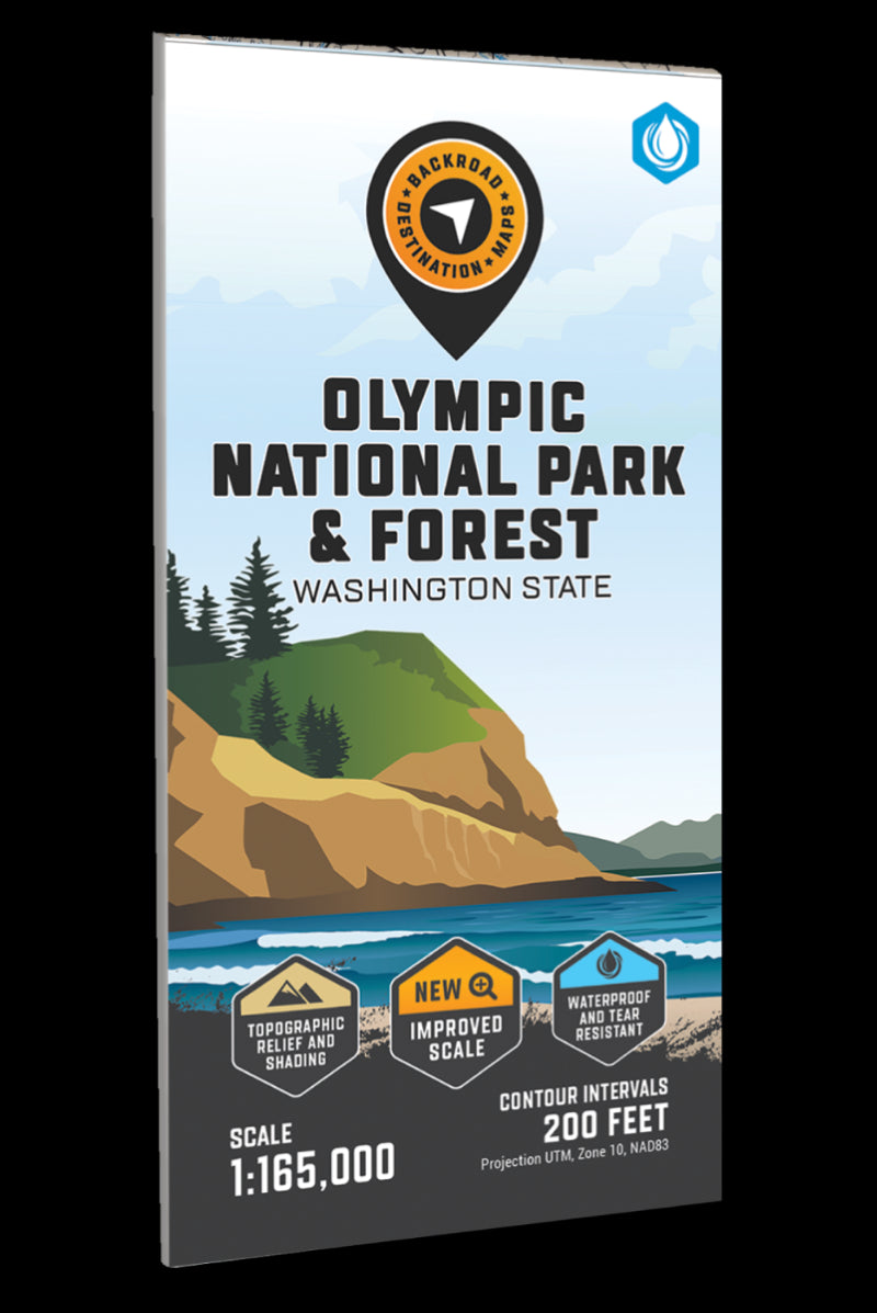 Olympic National Park & Forest Adventure Topographic Map