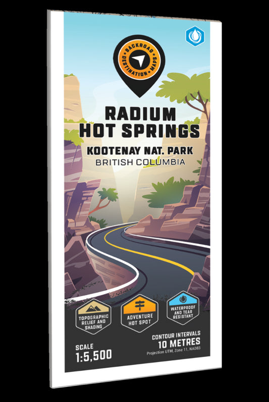 Radium Hot Springs – Kootenay National Park Adventure Topographic Map