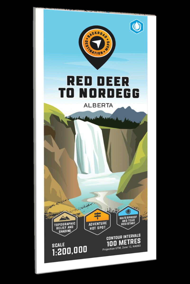 Red Deer to Nordegg Adventure Topographic Map