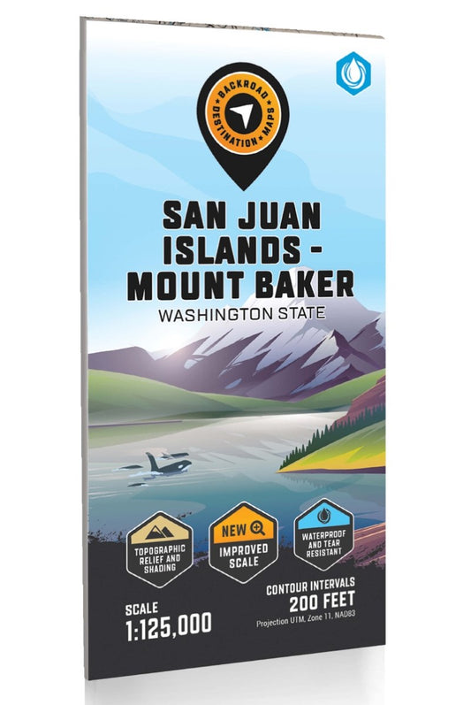 San Juan Islands - Mount Baker Adventure Topographic Map